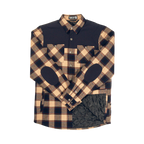 Flannel Jacket - Navy/Tan Plaid