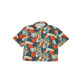 Cropped FlexGRID Button Up - Paradise Pedal