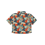 Cropped FlexGRID Button Up - Paradise Pedal