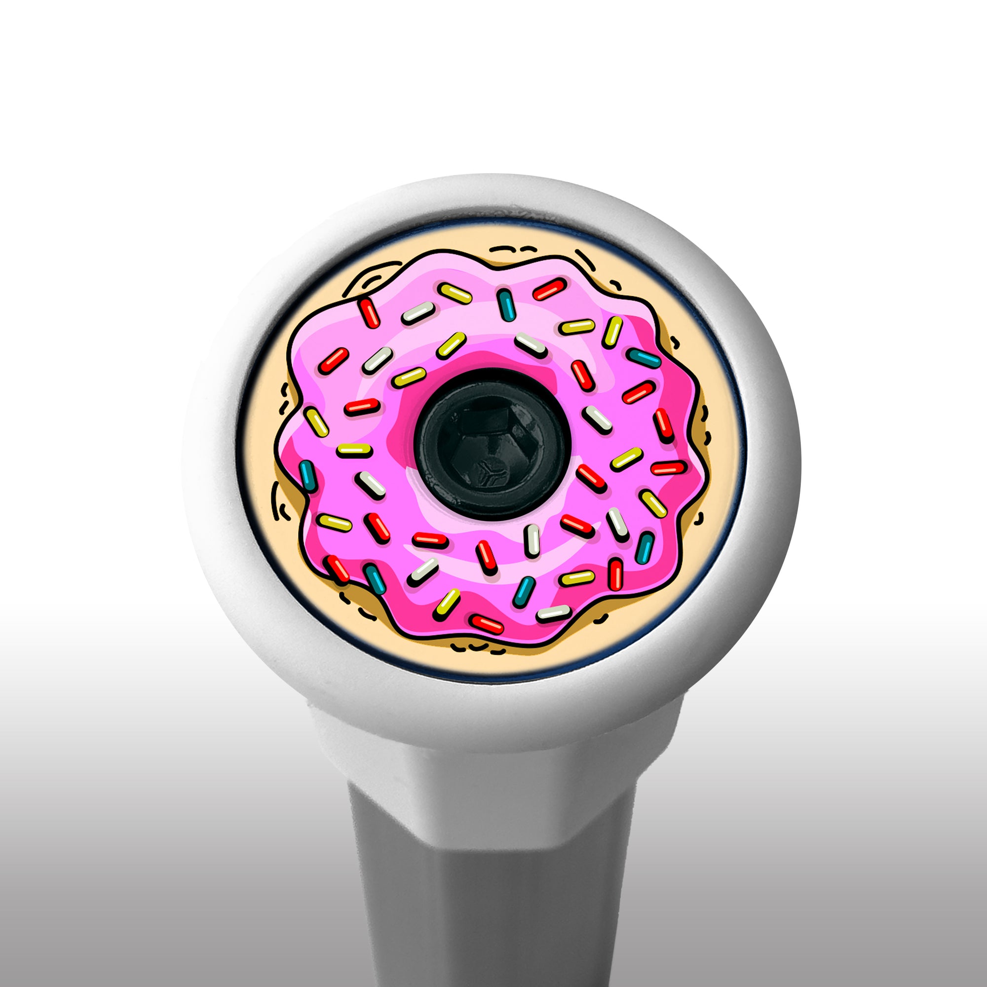 Strawberry Donut Lacrosse End Cap