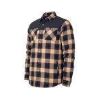Flannel Jacket - Navy/Tan Plaid