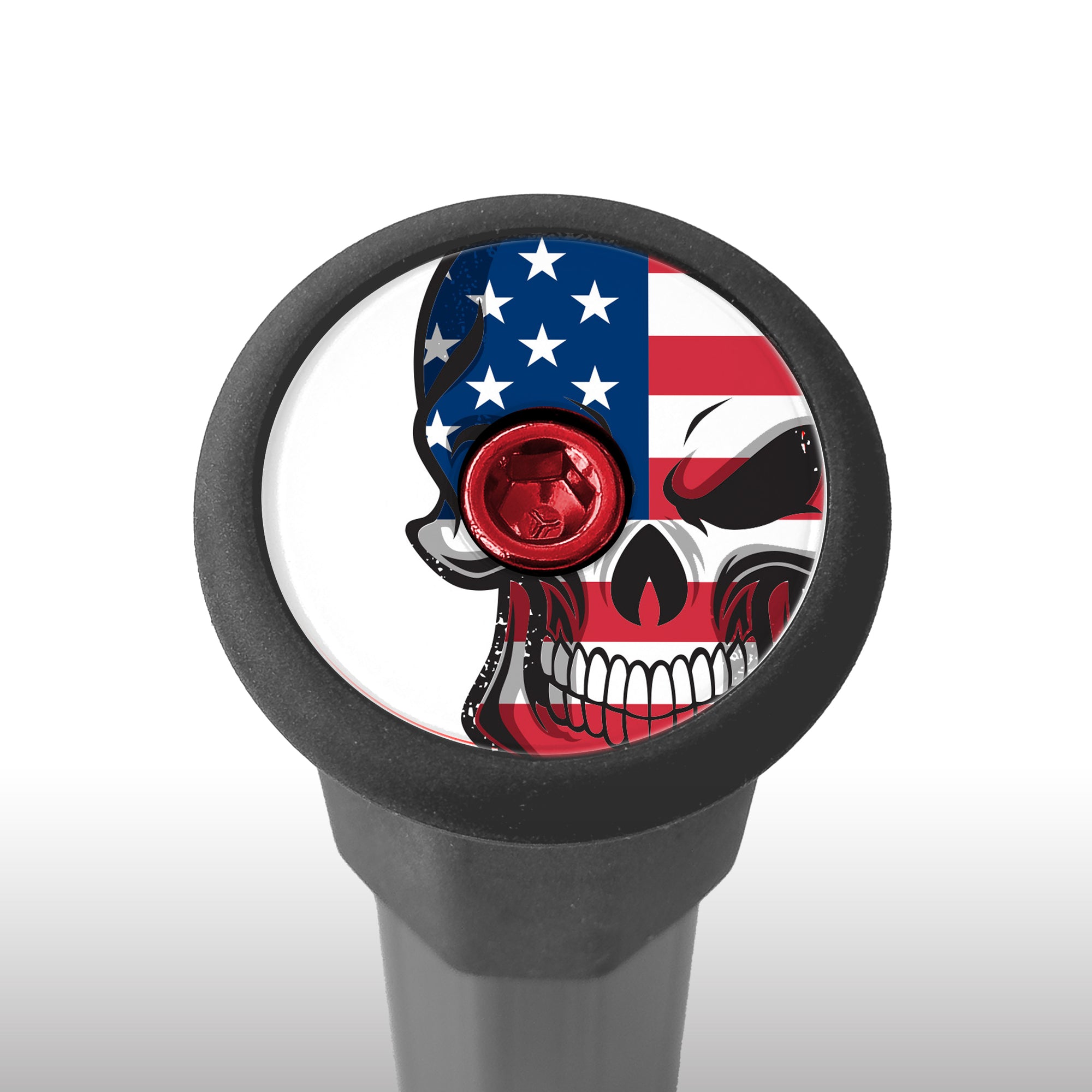 USA Skull Lacrosse End Cap