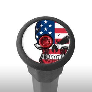 USA Skull Lacrosse End Cap
