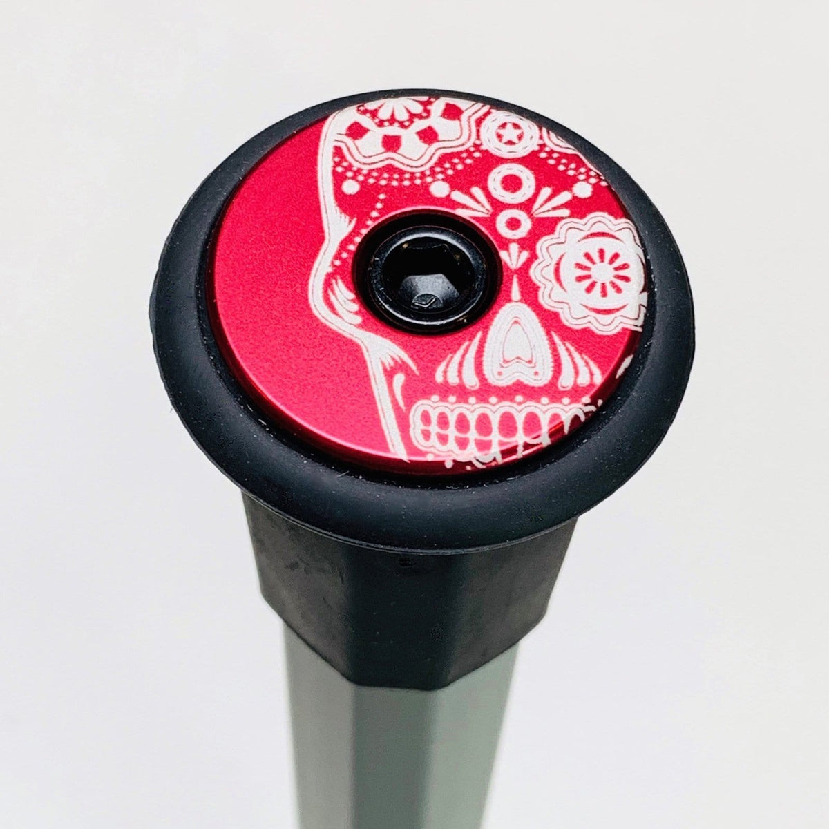 &quot;Sugar Skull&quot; Lacrosse End Cap by KustomLax