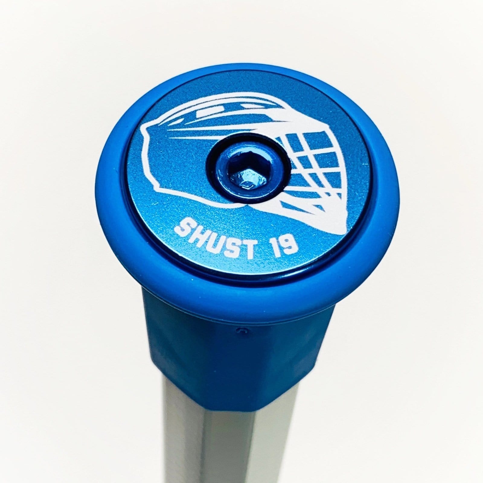 "Helmet w/ Name & Number" Lacrosse End Cap by KustomLax