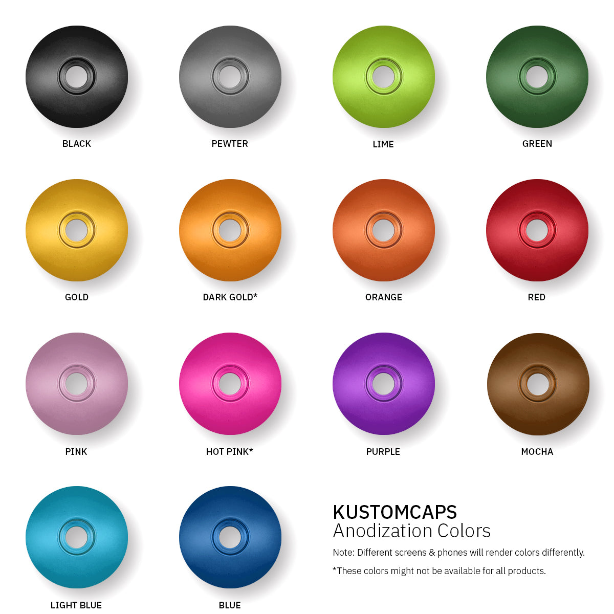 Shutter Dial Bicycle Bar End Plugs