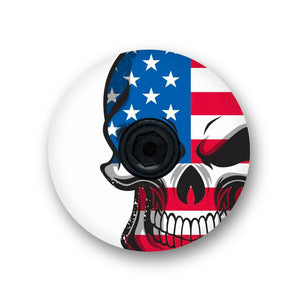 Flag Skull Bicycle Headset Cap
