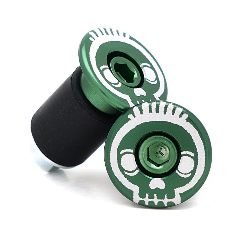 Skull Bicycle Bar End Plugs