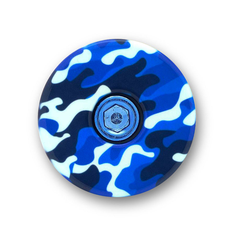 Blue Camo Bicycle Headset Cap