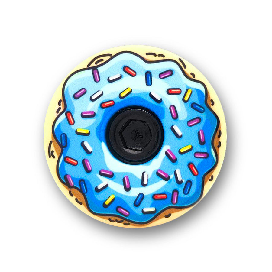 Blueberry Icing Donut Bicycle Headset Cap