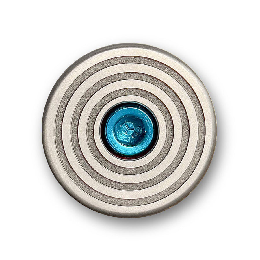 Upcycled Bullseye Bicycle Headset Cap