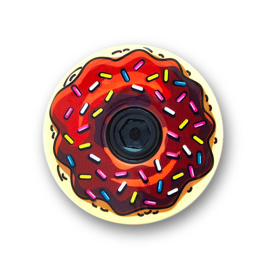 Chocolate Icing Donut Headset Cap | KustomCaps