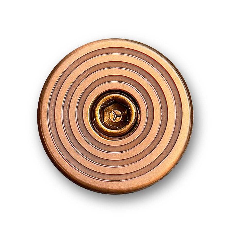 Bespoke Copper Bullseye Bicycle Headset Cap