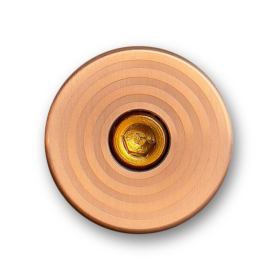 Bespoke Copper Ghost Bullseye Bicycle Headset Cap