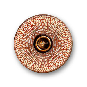 Bespoke Copper Spirograph #2 Bicycle Headset Cap