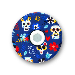 Day of the Dead Bicycle Headset Cap
