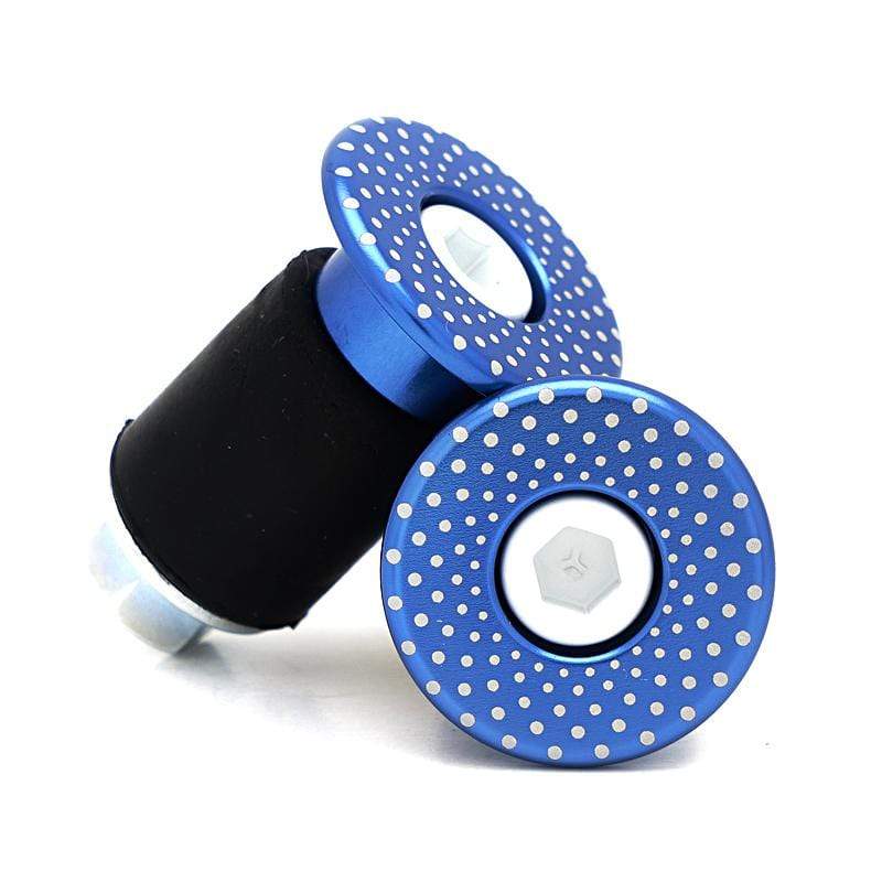 Dot Mandala Bicycle Bar End Plugs