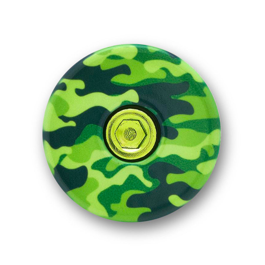 Green Camo Bicycle Headset Cap