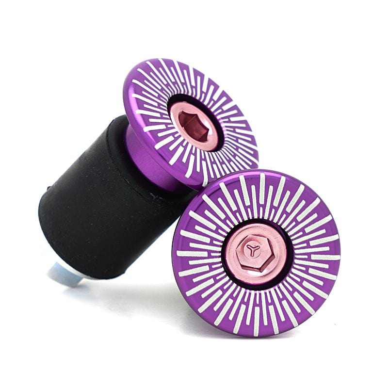 Hyperspace Mandala Bicycle Bar End Plugs