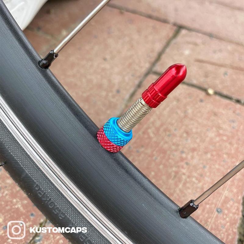 Bicycle Presta Valve Stem Caps by KustomCaps