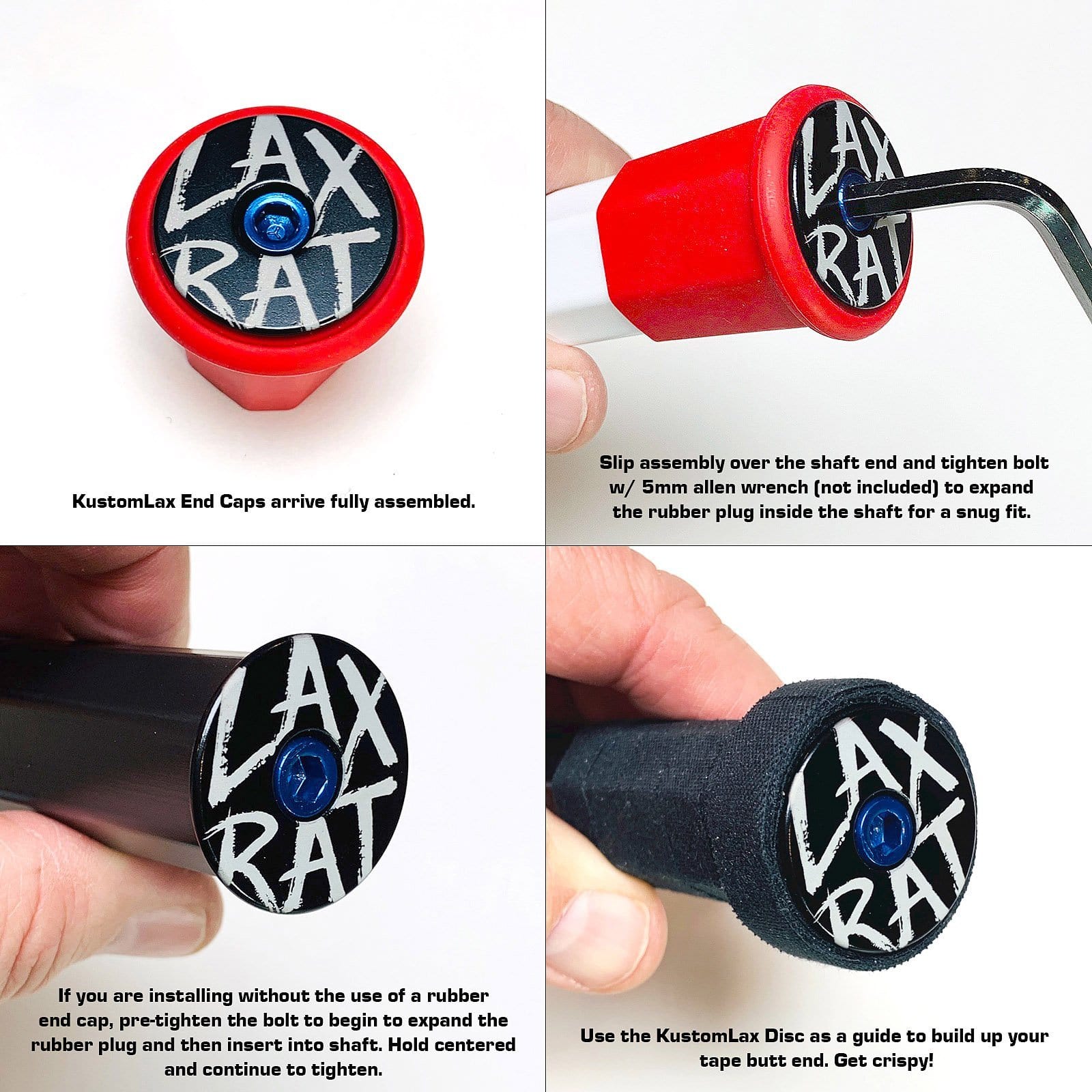 Lax Rat Lacrosse End Cap