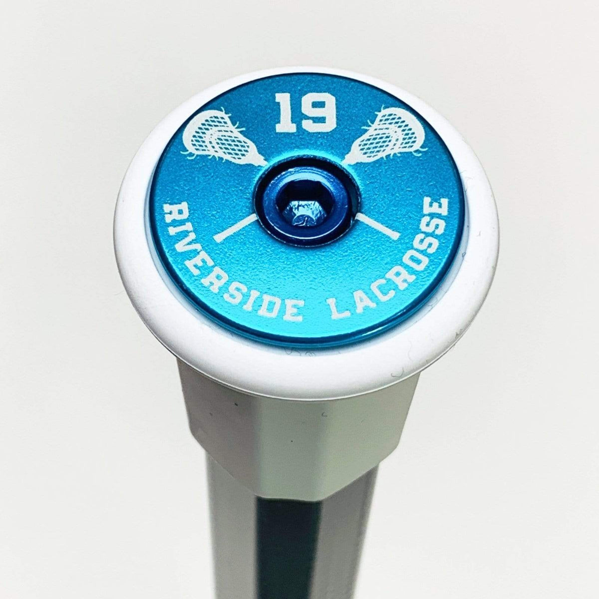 "Crossed Sticks" Lacrosse End Cap by KustomLax KUSTOM VENTURES