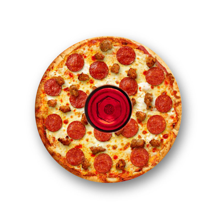 Powered by Pizza Bicycle Headset Cap