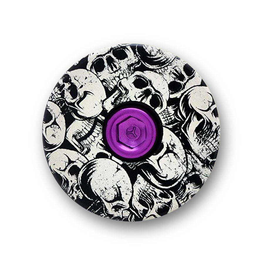 Multi Skulls Bicycle Headset/Stem Cap by KustomCaps - KUSTOM VENTURES