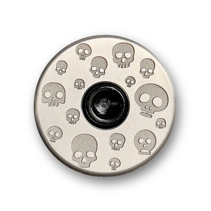 Upcycled Little Skulls Bicycle Headset/Stem Cap by KustomCaps KUSTOM