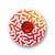 Orange Squiggle Gradient Bicycle Headset Cap