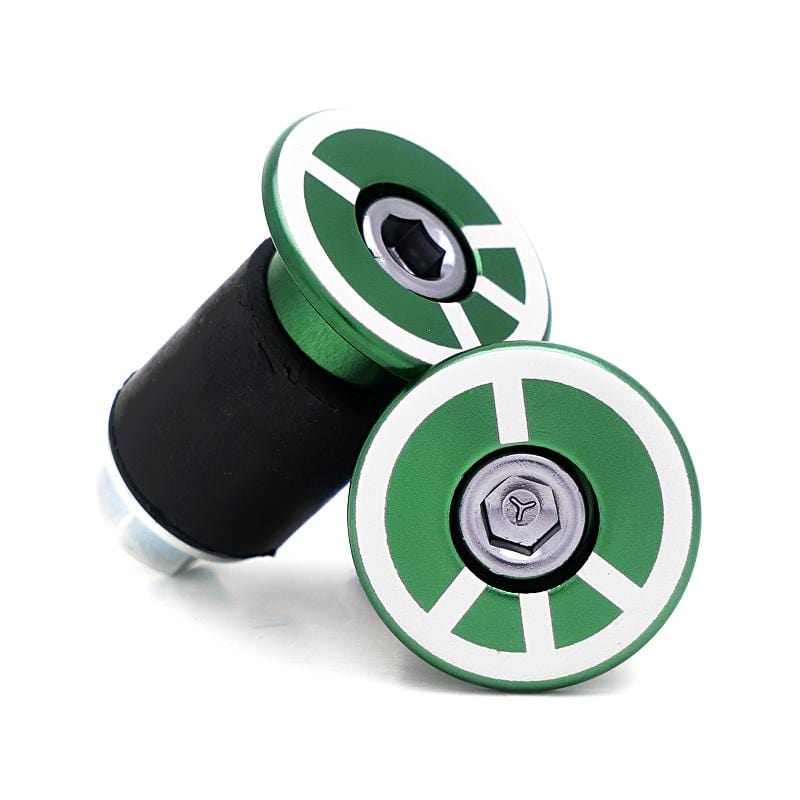 Peace Sign Bicycle Bar End Plugs