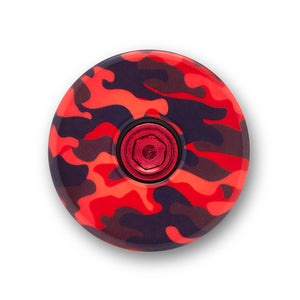 Red Camo Bicycle Headset Cap