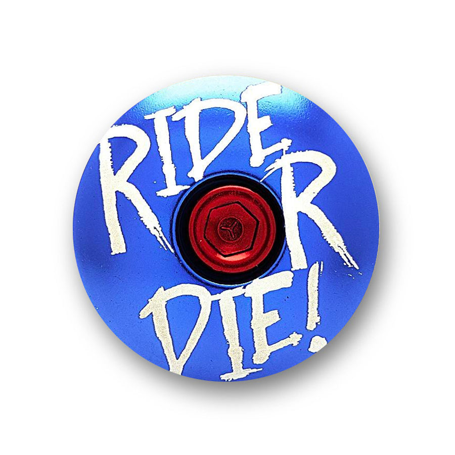 Ride or Die Bicycle Headset/Stem Cap by KustomCaps - KUSTOM VENTURES