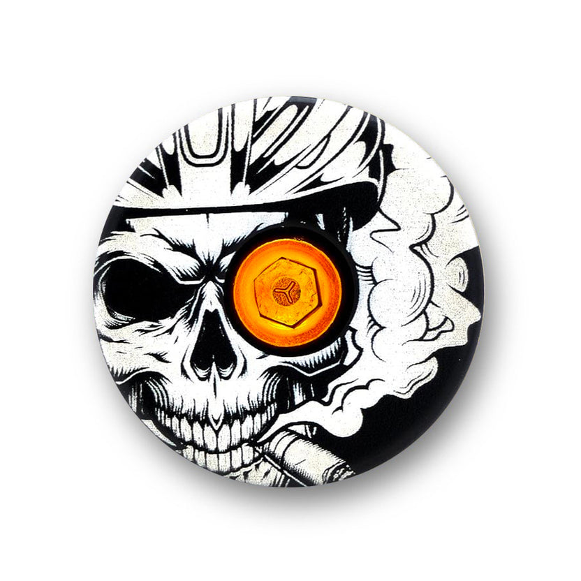 Smoking Skull Headset Cap | KustomCaps