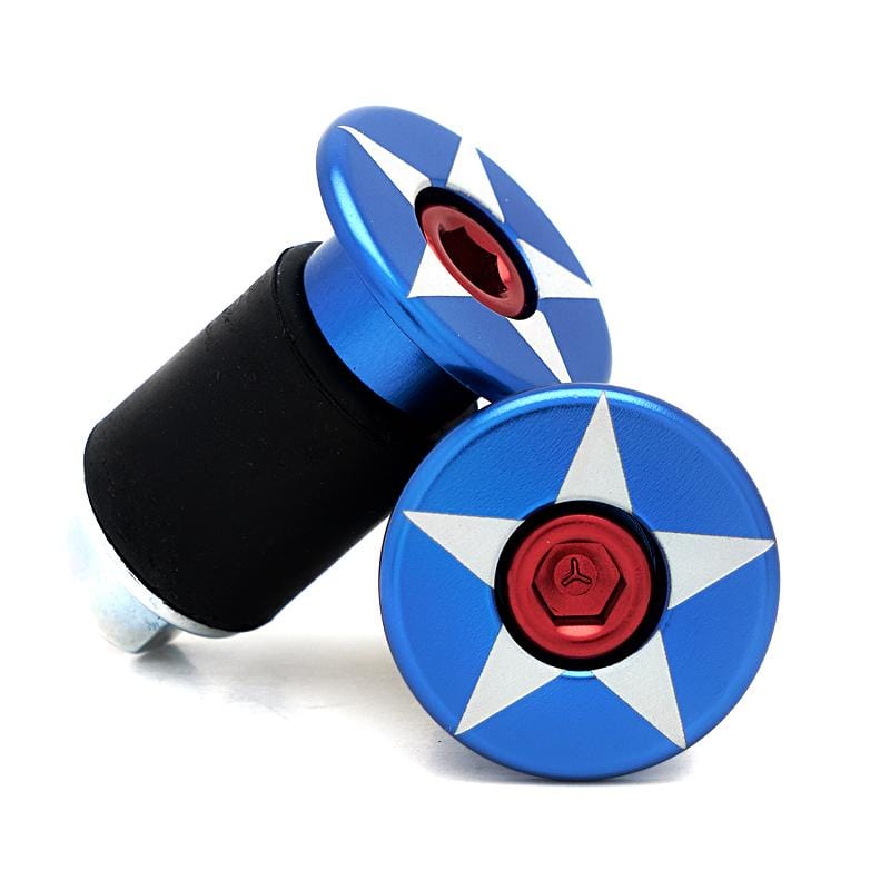 Star Bicycle Bar End Plugs