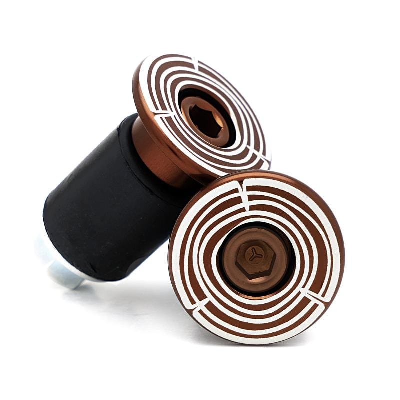 Tree Ring Bicycle Bar End Plugs