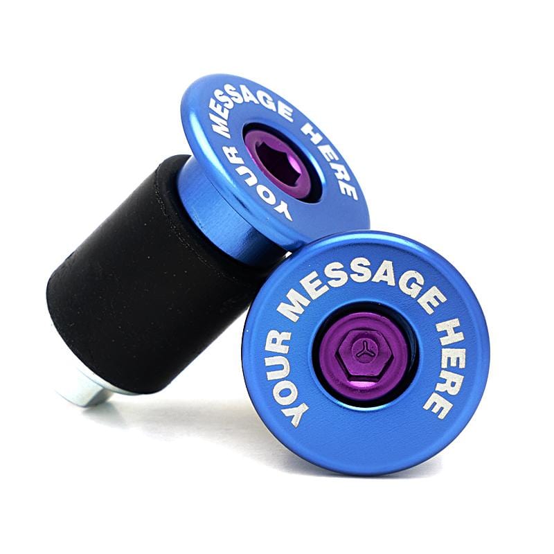 Your Message Here Bicycle Bar End Plugs